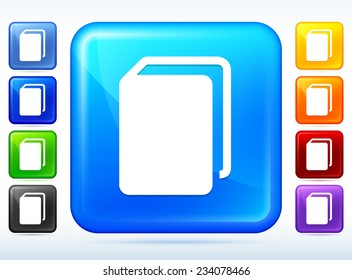 Closed Book on Multi Color Square Button