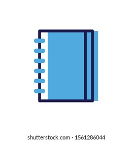 closed book on white background vector illustration design