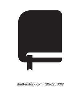closed book with reading tape. vector icon