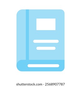 A closed book representing knowledge, learning, or reading materials