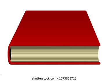 
Closed Book (side View) Illustration 