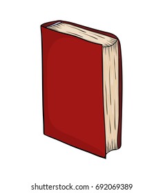 closed book standing cartoon vector symbol icon design. Beautiful illustration isolated on white background
