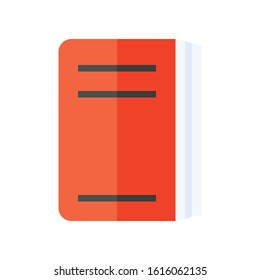 Closed Book Vector Illustration Flat Design Stock Vector (Royalty Free ...