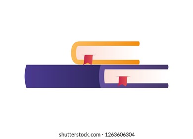 closed books isolated icon