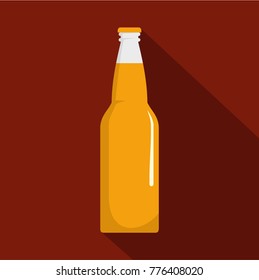 Closed bottle icon. Flat illustration of closed bottle vector icon for web