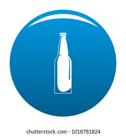 Closed bottle icon vector blue circle isolated on white background 