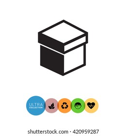 Closed box with cover