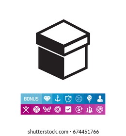 Closed box with cover