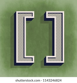 Closed Bracket Mathematics Symbol - Vector Design