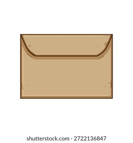 Envelope de papel marrom fechado apresentando conceitos de informação, comunicação e entrega de mensagens, simbolizando correspondência, aviso ou carta importante para o serviço postal e correspondência