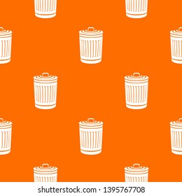 Closed bucket pattern vector orange for any web design best