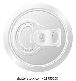 closed can of beer vector illustration isolated on white background