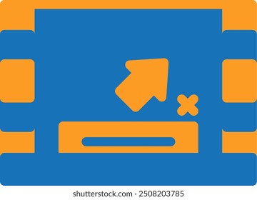 Closed captioning Flat Two Color Vector Icon Design