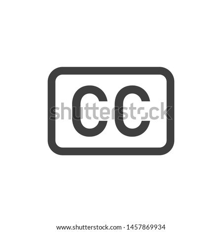 Closed captioning icon vector image