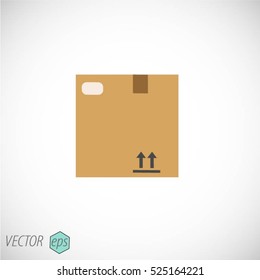 Closed cardboard box