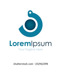 Closed circle locked handcuffs simple business icon logo