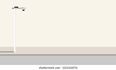 closed circuit camera vector. free space for text. wallpaper.