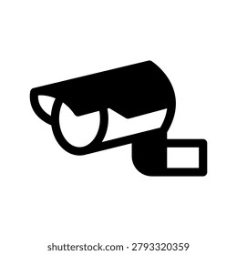 A closed circuit television camera provides safety and surveillance outdoors.