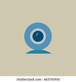 Closed Circuit Television flat design illustration.
