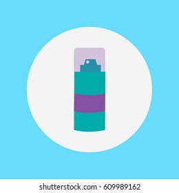 closed cleaning spray icon vector bottle sprayer illustration flat design style for dispersing the air and good smell in the toilet or wc & cover on him or graffiti paint 