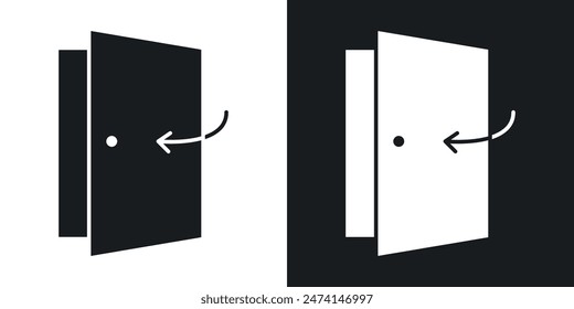 Icono de puerta cerrada. Vector de la indicación de privacidad y seguridad.