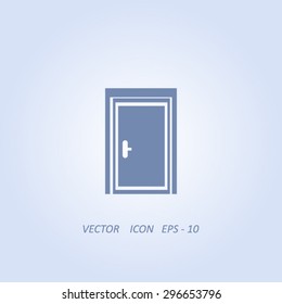 closed door vector icon