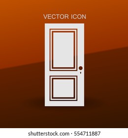 closed door vector illustration