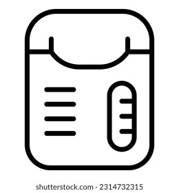 Closed e vape icon outline vector. Electronic cigarette. Smoke juice