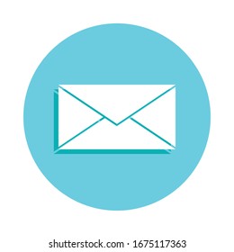 Icono de placa de sobre cerrado. Glifo simple, vector plano de iconos web para ui y ux, sitio web o aplicación móvil