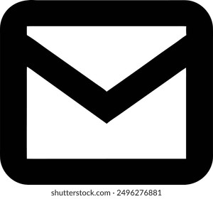 closed envelope with icon on vlack 