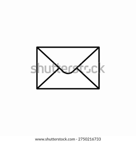 closed envelope icon sign vector