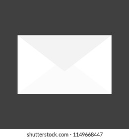 closed envelope icon- vector illustration