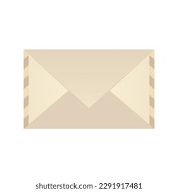 Closed envelope isolated on white background, vector illustration