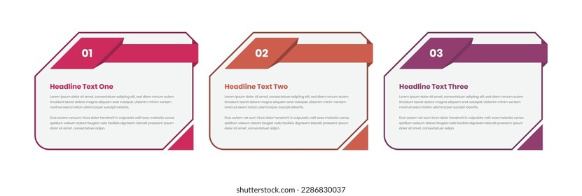 Closed envelope style business steps infographic template design