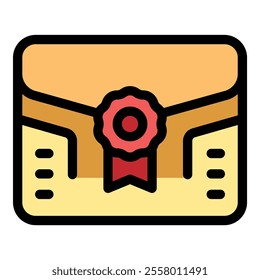 Closed envelope suggesting certified mail, important documents, or secure communication, featuring a prominent wax seal