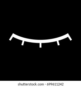Closed eye icon .
