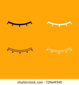 Closed eye icon .