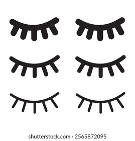 closed eye, eye slash, hide icon symbol vector template