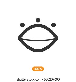 Closed Eye Vector Icon