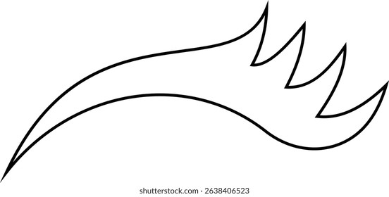Closed eyes beautiful face, eyebrows and eyelashes, lashes extensions. Element design. Beauty studio logo. Linear vector in trendy minimalist style. makeup mascara symbols on transparent background.