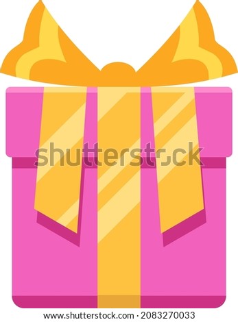 Similar – Image, Stock Photo closed golden gift box with a bow