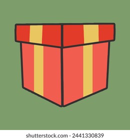 closed gift box vector image 