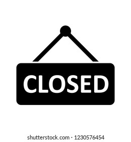 Closed Glyph Black Icon