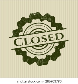 Closed grunge seal