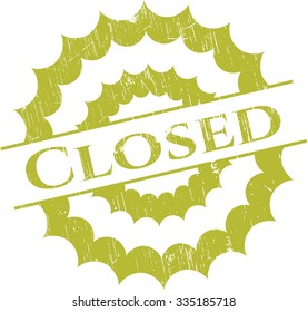 Closed grunge stamp