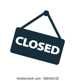 closed hanging door plate