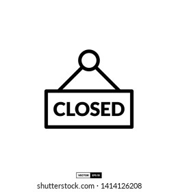 Closed icon, design inspiration vector template for any purpose