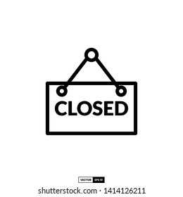 Closed icon, design inspiration vector template for any purpose