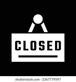 Closed icon Illustration vector design