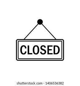 Closed icon illustration  vector sign symbol - Vector